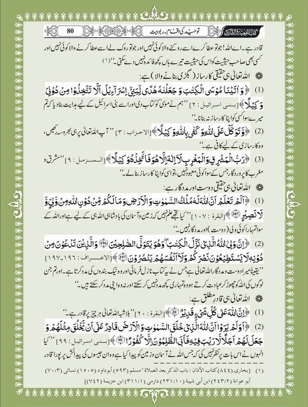 Tawhid in Kitabosunnah