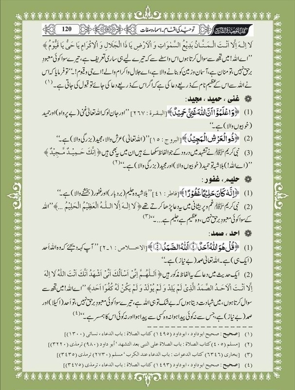 Kitabosunnah: Tawheed asma wa Sifat
