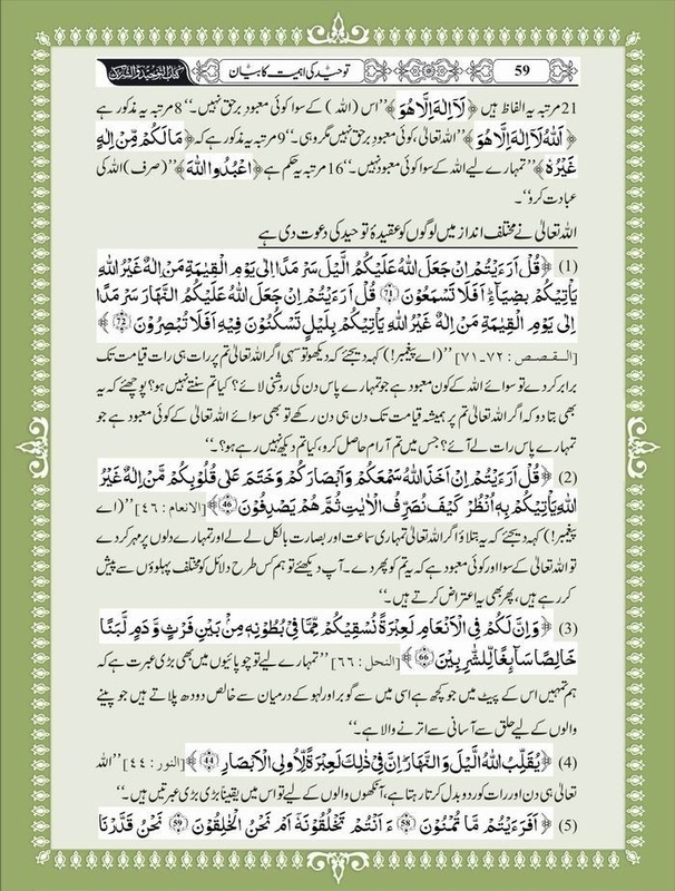 Kitabosunnat: Tawheed Urdu